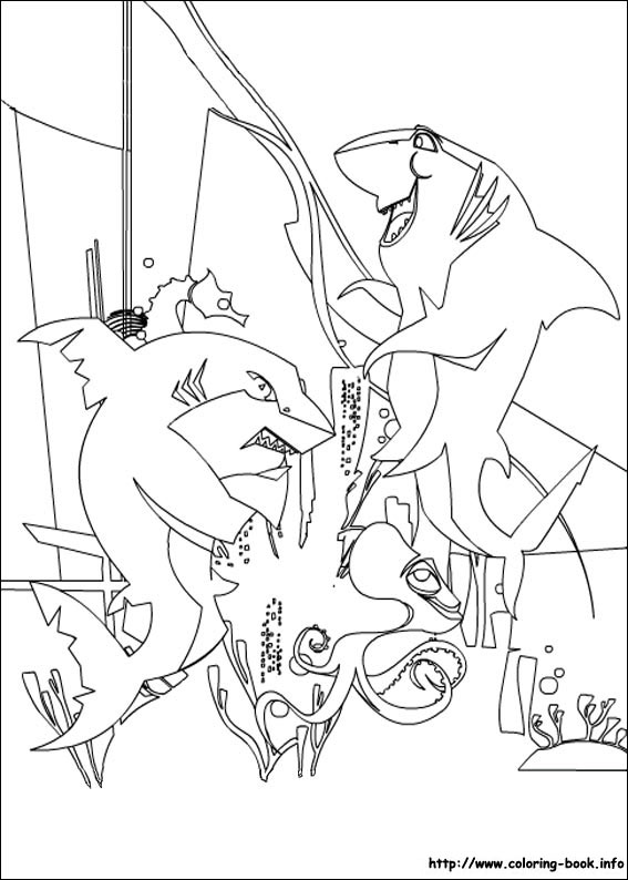 Shark Tale coloring picture